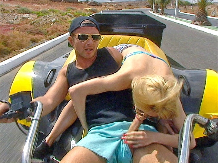 Kitty Gets a Threesome on a Motorbike