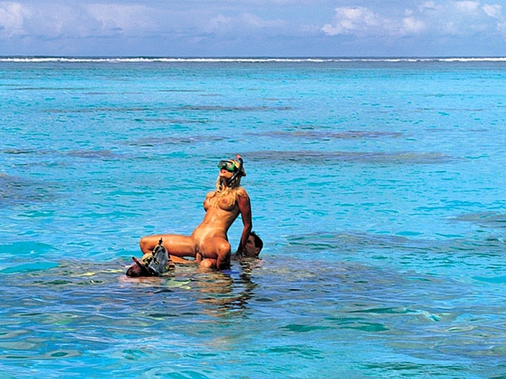 Katja Has Sex Underwater in the Tropical Waters Near Bora Bora